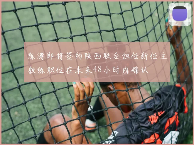 陈涛即将签约陕西联合担任新任主教练职位在未来48小时内确认
